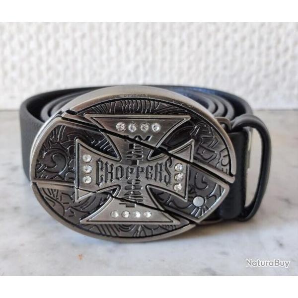 Ceinture et boucle Choppers WestCoast couteau ceinture Biker country western Rockabilly