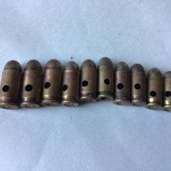 VENDU PAR LE-CUIRASSIER LOT DE 10 BALLES  DE CAL 9 MM COURT