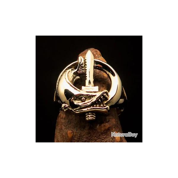 Chevalire Militaire Laiton Sceau des Plongeurs de Combat du Gnie - Bague arme Cette chevalire en