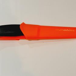 Couteau POIGNARD MORA COMPANION NOIR/BURNT ORANGE  INOX 10.5cm