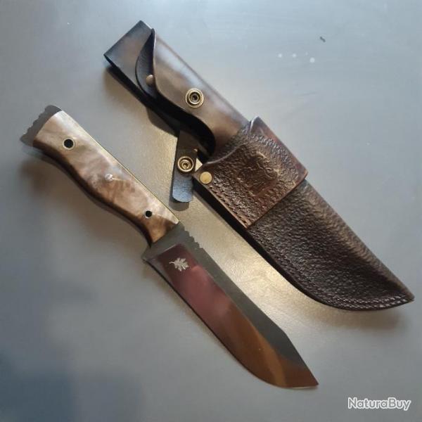 Couteau de bushcraft artisanal