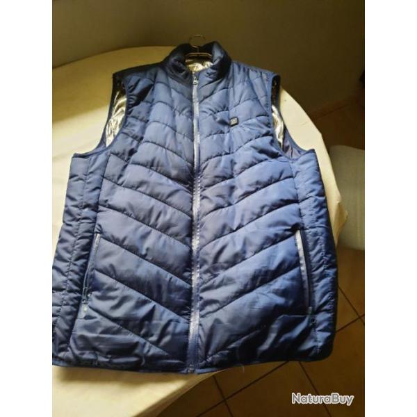 GILET CHAUFFANT MATELASSE   pour TAILLE XL