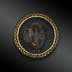 TSUBA Maru Gata - Japon - XVIIIème siècle - Période Edo (1603-1868)