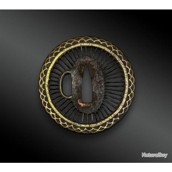 TSUBA Maru Gata - Japon - XVIIIme sicle - Priode Edo (1603-1868)