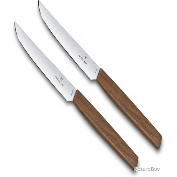 Victorinox 6.9000.12G Swiss Modern Set de 2 couteaux  steak