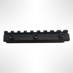 Adaptateur rail 11mm vers Picatinny - Longueur 9,5 cm - Polymère haute densité