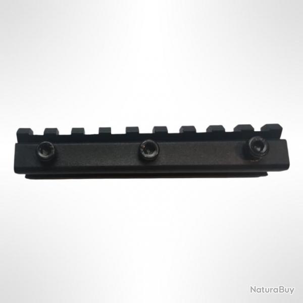 Adaptateur rail 11mm vers Picatinny - Longueur 9,5 cm - Polymre haute densit