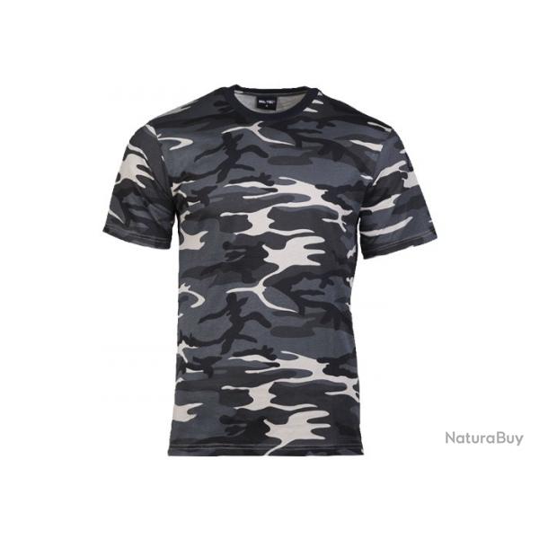 T-shirt Camo Mil-Tec Coloris Dark camo Taille L