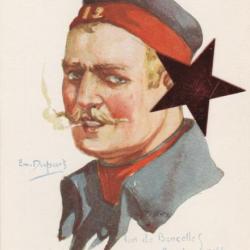 CPA -GUERRE / ILLUSTRATEUR E.m.DUPUIS NOS POILUS INFANTERIE BELGE N°636