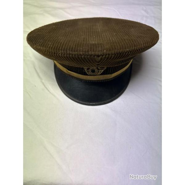 Ancienne casquette de garde de Chasse