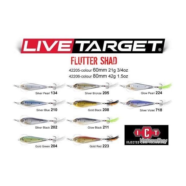 Live Target Flutter Shad 11 grs. 205