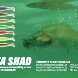 Adusta Penta Shad 4" 10 cm . 117