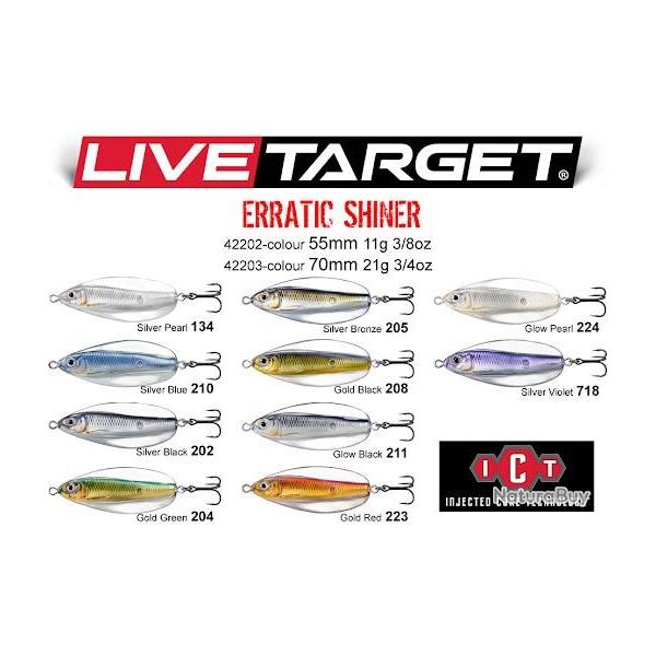 Live Target Erratic Shiner 7 grs . 202