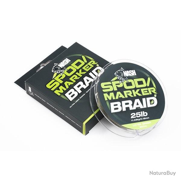 NASH Tresse Spod & Marker Braid T2675 25LB 1000M Vert