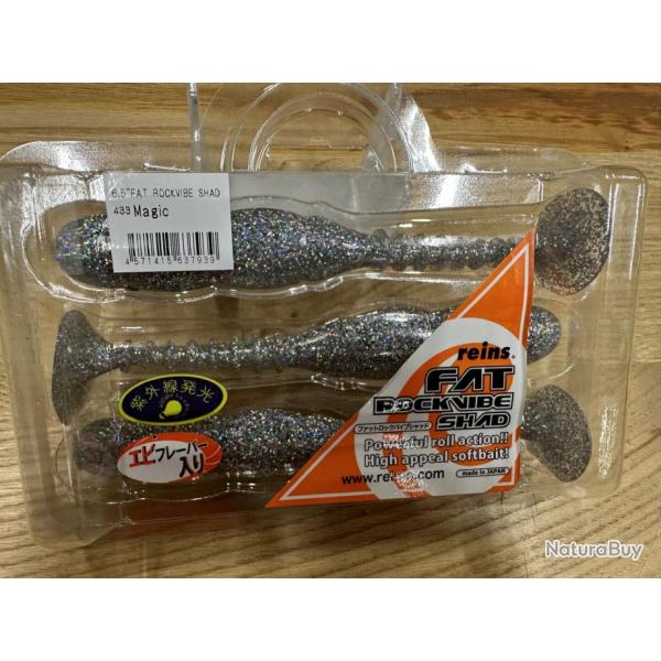 REINS FAT ROCKVIBE SHAD 6.5'' MAGIC 433