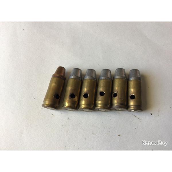 VENDU PAR LE-CUIRASSIER LOT DE 6 BALLES  9 MM  WCC LAPUNA