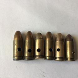 VENDU PAR LE-CUIRASSIER LOT DE 6 BALLES  9 MM