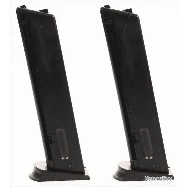 Lot de 2 chargeurs pour TAURUS PT92 Spring, compatible avec 210113, 210002