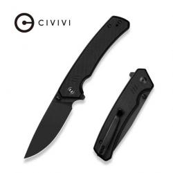 Couteau Civivi Merit Black Lame Acier 14C28N Manche G10 IKBS Clip Liner Lock CIVC240121