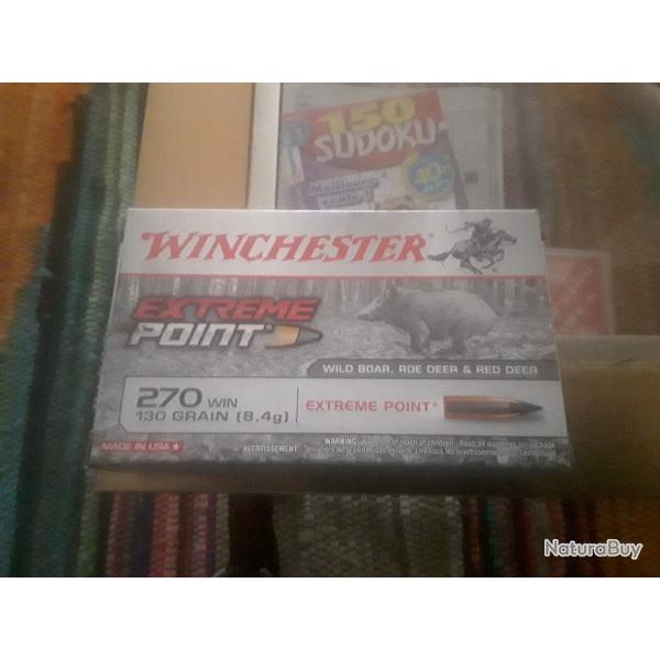 BALLES WINCHESTER EXTRME POINT 270 WIN.