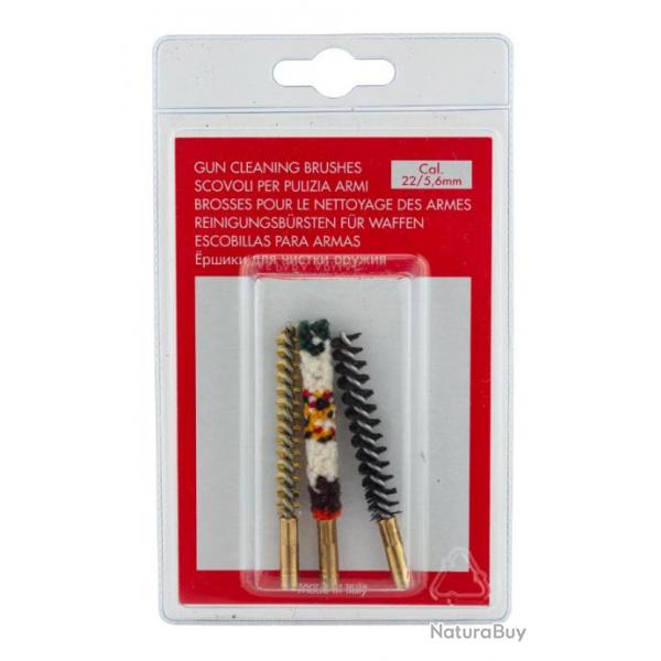 Set de 3 Brosses spirales Pour Calibre 22/5,6