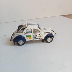 2CV citroen la 2 mB de raid 1/43, eligor
