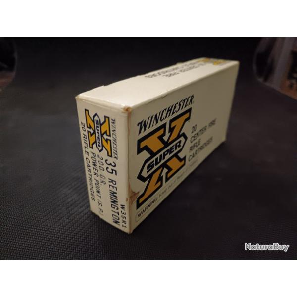 MUNITIONS 35 REMINGTON WINCHESTER SUPER X BOITE DE 19