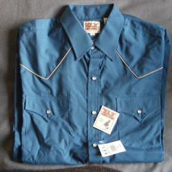 Chemise  ELY western country  Bleu T L