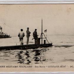 CPA -Marine Militaire Française - Sous Marin " Gustave Zédé " N°3849