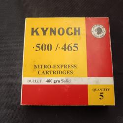 BOITE DE MUNITIONS KYNOCH .500/.465 NITRO-EXPRESS 480GRN SOLID