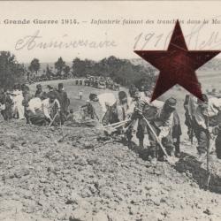 CPA -MILITAIRE - La Grande Guerre 1914 - Infanterie faisant des tranchée dans la Marne-N°623