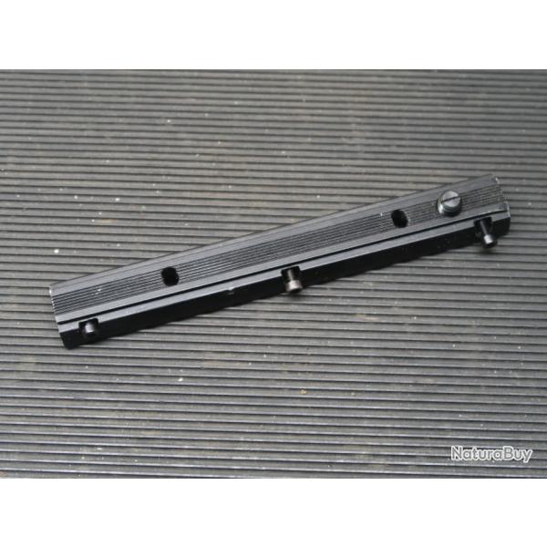 Rail rhausse 11 mm en aluminium anodis GAMO long : 152.5 mm