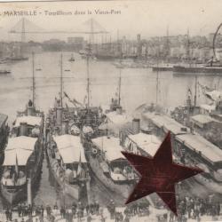 CPA-Marine Militaire Guerre " MARSEILLE- Torpilleurs dans Vieux-Port -N°626