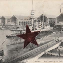 CPA-MARINE MILITAIRE -CHERBOURG ARSENAL Vue des Cales couvertes -N°223