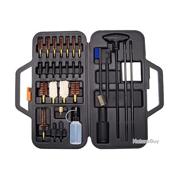 Kit de Nettoyage Universel pour Pistolets et Fusils - Multi-Calibres .22, .357/9MM, .30, .40, .45,