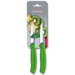 Victorinox 6.7636.L114B couteau d'office swiss classic vert (par paire)