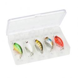 KIT SERT CRANKBAIT 40MM LOT DE 5 LEURRES + BOITE