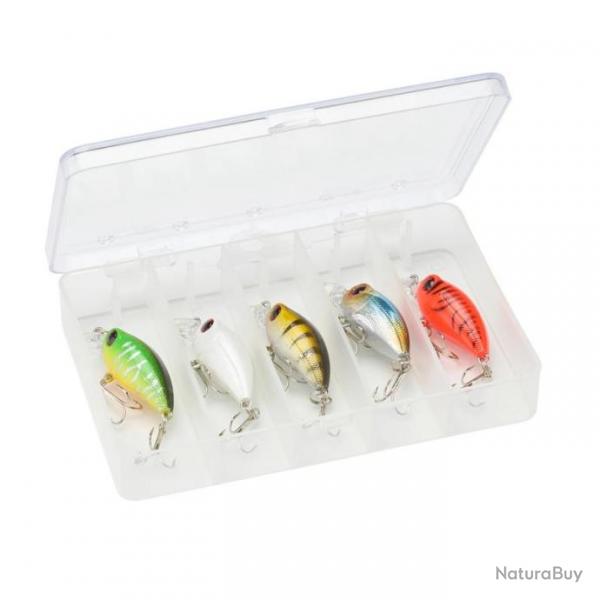 KIT SERT CRANKBAIT 40MM LOT DE 5 LEURRES + BOITE