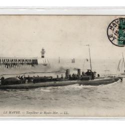 CPA - Marine Militaire Fran&ccedil;aise- " LE HAVRE " - Torpilleur de Haut-Mer- N&deg;1397