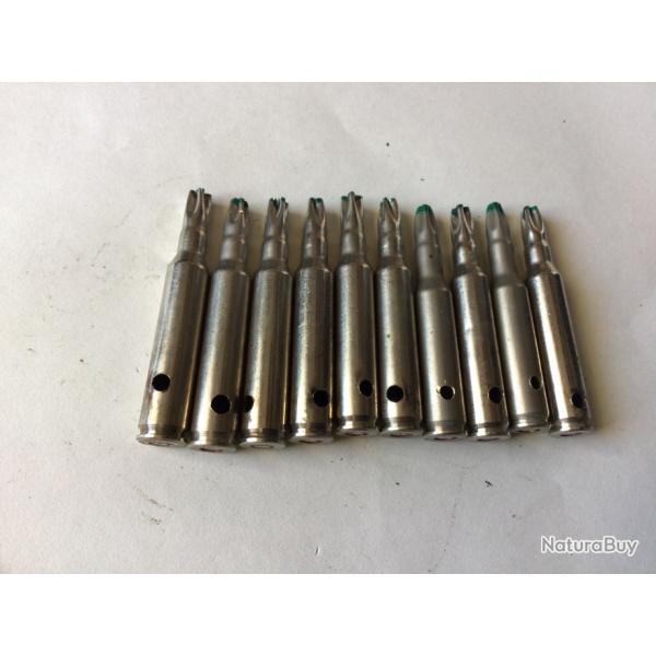 VENDU PAR LE-CUIRASSIER  LOT DE 10 BALLES FEUILLETTE CALIBRE 5,56