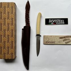 Lionsteel Ago White micarta M390