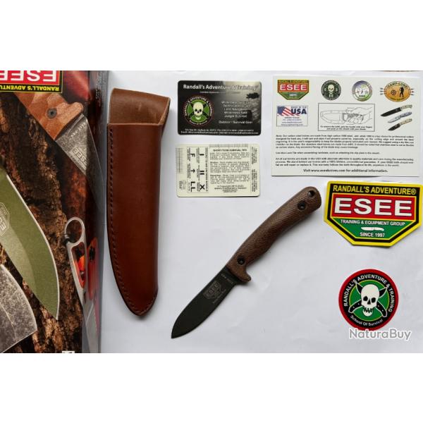 ESEE Ashley Emerson Game  unique acier 1095