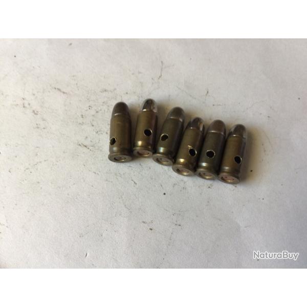 VENDU PAR LE-CUIRASSIER  N10 LOT DE 6 BALLES  CALIBRE 7,65 MM