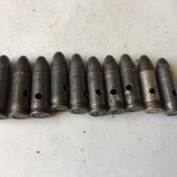 VENDU PAR LE-CUIRASSIER N°1 LOT DE 10 BALLES  CALIBRE 7,65 MM LONG  1942/1943