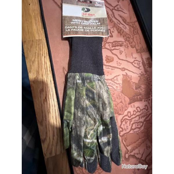 Gants mossy oak taille S/M neuf