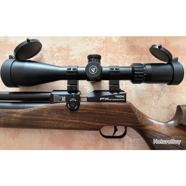 FX AIRGUN  DREAMLINE 19,9 JOULES NOYER GRADE A CALIBRE 4,5 mm CANON 500mm + LUNETTE VAILANT 4x16x50