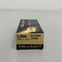 !! NEUF !! BALLES SELLIER & BELLOT CALIBRE 32 S&W LONG LRN 6.5gr PAR 50