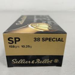 !! NEUF !! BALLES SELLIER & BELLOT CALIBRE 38SPECIAL SP 10.25gr PAR 50