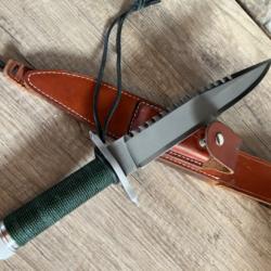 Original couteau de survie Rambo First Blood Matton Edge