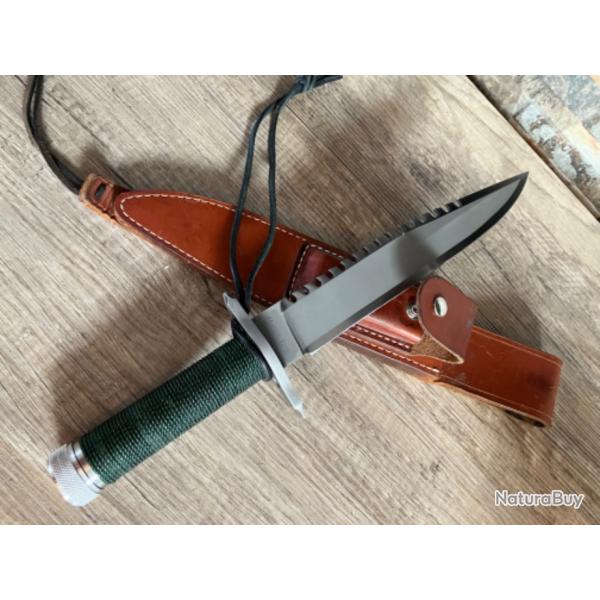 Original couteau de survie Rambo First Blood Matton Edge